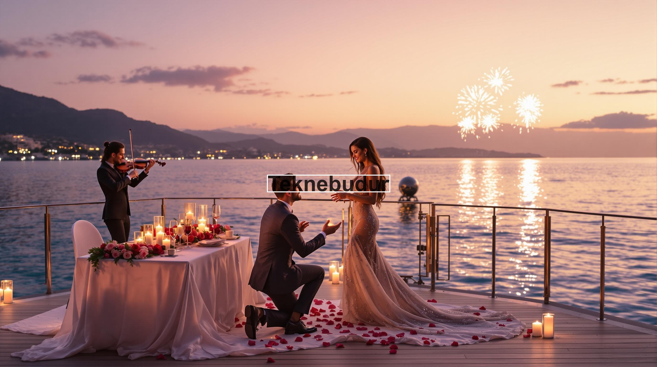 Mersin'de Evlilik Teklifi Organizasyonu | Teknebudur