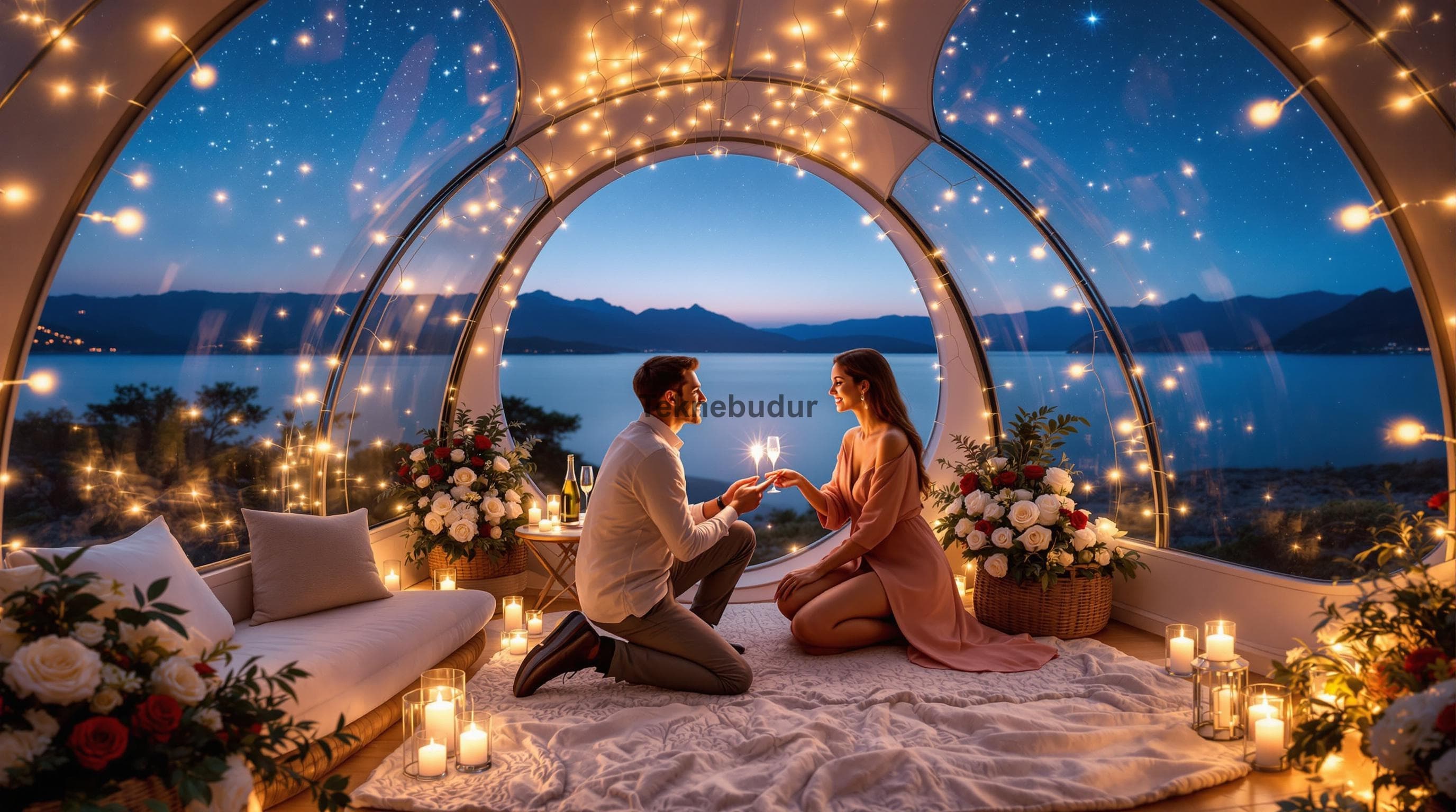 Mersin'de Karavanda Unutulmaz Evlilik Teklifi